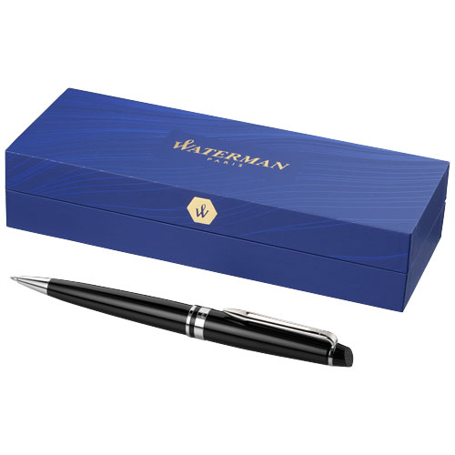 Stylo à bille publicitaire Expert Waterman Noir et Argent